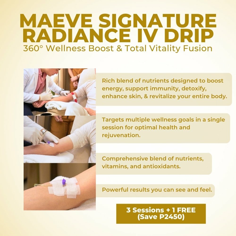 MAEVE SIGNATURE RADIANCE IV DRIP - 360° Wellness Boost &amp; Total Vitality Fusion